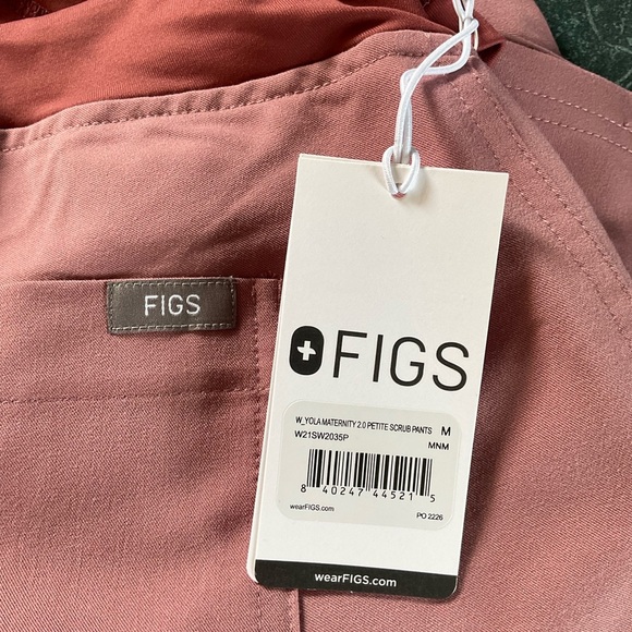FIGS Yola Maternity 2.0 Petite Scrub Pants Mineral Mauve Size MP, LP NWT Medical - Picture 6 of 6